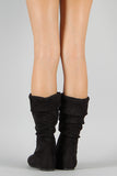 Wild Diva Lounge Kalisa-27N Suede Slouchy Mid Calf Boot