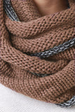 Chunky Two Tone Infinity Scarf