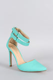 Liliana Pointy Toe Double Ankle Strap Stiletto Pump