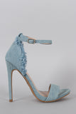 Shoe Republic Touch of Denim Fluff Heel