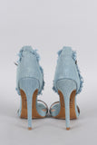 Shoe Republic Touch of Denim Fluff Heel