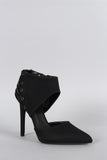 Qupid Strappy Ankle Cuff Pump