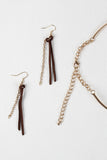 Hoop Collar Long Fringe Necklace