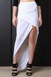 Overlap Open Side Maxi Skirt