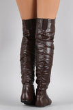 Slouchy Over-the-Knee Flat Boot