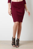 Sweater Midi Pencil Skirt