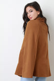 Turtleneck Wrap Cape Jacket