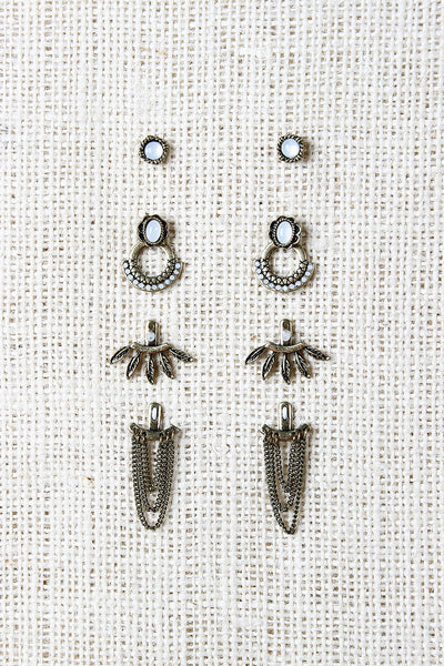 Free Bird Ear Jacket Earrings Set