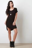 Back Cutout Tee Mini Dress