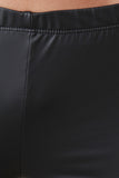 Vegan Leather Bell Bottom Pants