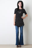 Mineral Wash Round Hem Tunic Top