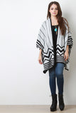 Knit Line Pattern Dolman Cardigan