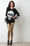 Skull Head Knitted Sweater Top