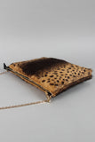 Cheetah Faux Fur Clutch