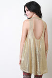 Sheer Sparkle Trapeze Dress