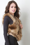 Faux Fur Asymmetrical Hem Vest