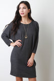 Fleecey Dolman Tunic Dress