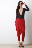 Jersey Drape Skirt Leggings