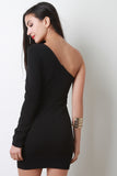 One Shoulder Lace-Up Side Dress