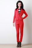 Crepe Single Button Blazer