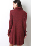 Turtleneck Shift Sweater Dress