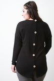 Button Back Sweater Top