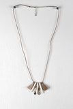 Bone Spike Shape Pendants Tassel Necklace