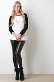 Two Tone Raglan Baseball Top