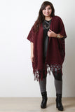 Eyelet Knit Fringe Cardigan