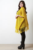 Eyelet Knit Fringe Cardigan