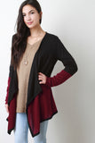 Colorblock Waterfall Cardigan