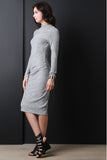 Soft Knit Mock Midi Dress