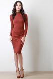 Soft Knit Mock Midi Dress