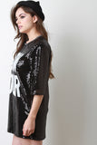 Bon Jour Sequin Boxy Shift Dress