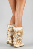 Pom Pom Fur Eskimo Mid-Calf Boot